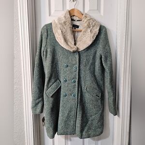 TWIN-SET SIMONA BARBIERI TWEED COAT
